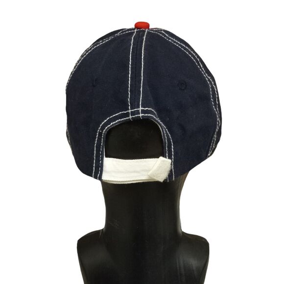 Anheuser Busch Budweiser Beer Hat Red White and Blue Adjustable Strap back - Picture 11 of 12